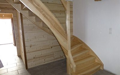 Escalier bois à Epinal